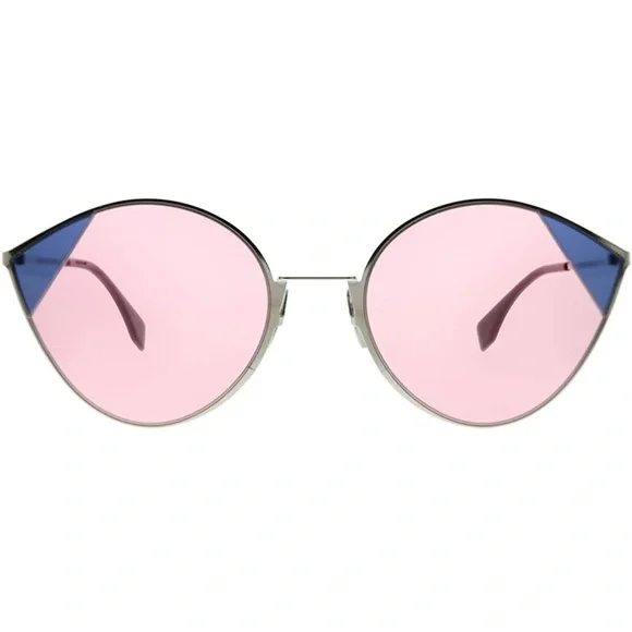 FENDI new Cut eye FF 0341/S AVB U1 silver pink cat eye  display picture 2